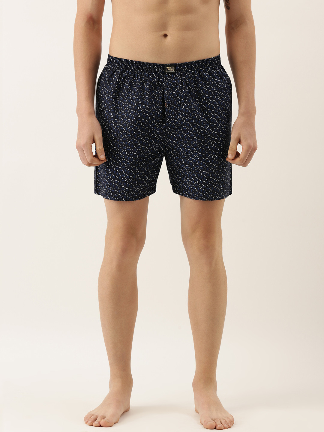 

Urban Dog Men Navy Blue & White Printed Boxers UDBX260
