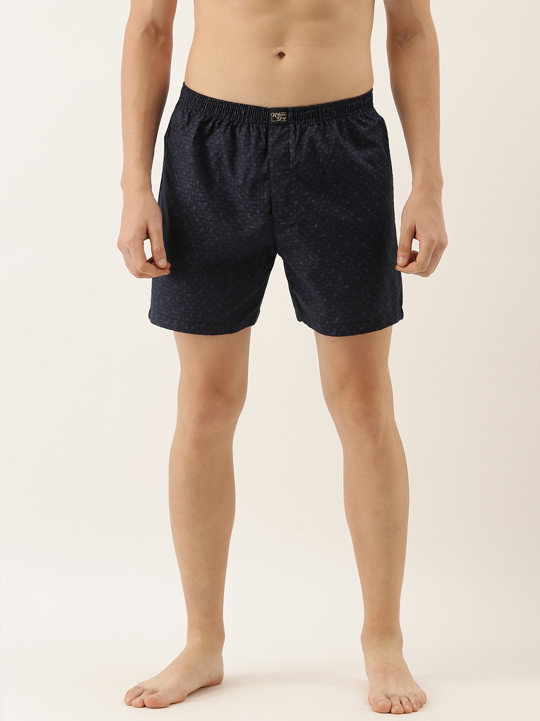 

Urban Dog Men Navy Blue Printed Boxers UDBX256