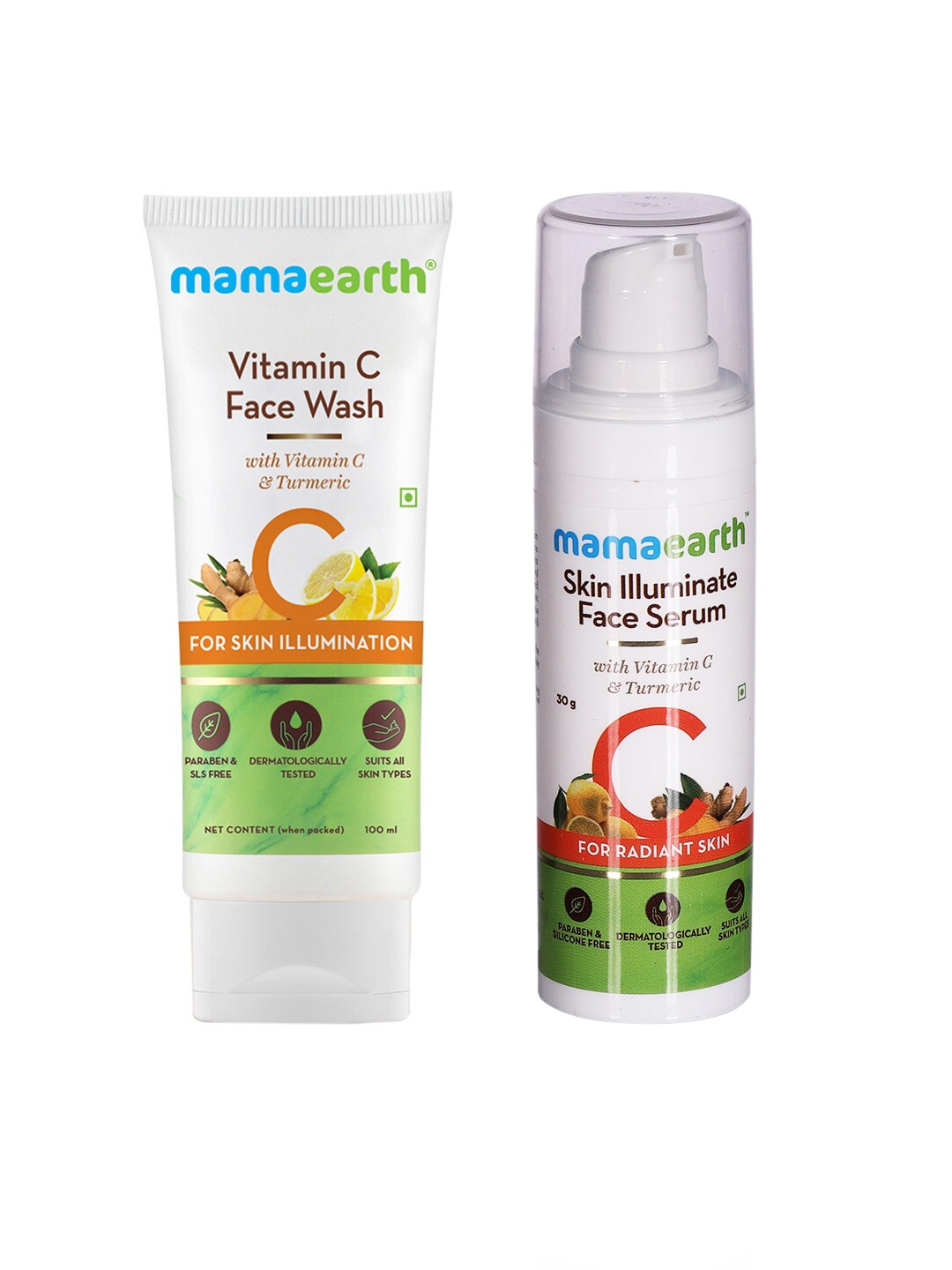 

Mamaearth Set of Face Serum & Face Wash, White