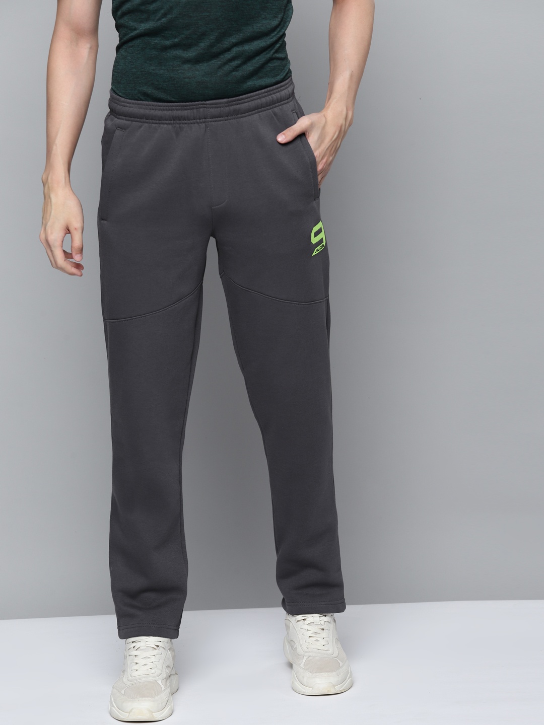 

Alcis Men Charcoal Grey Straight Fit Solid Track Pants