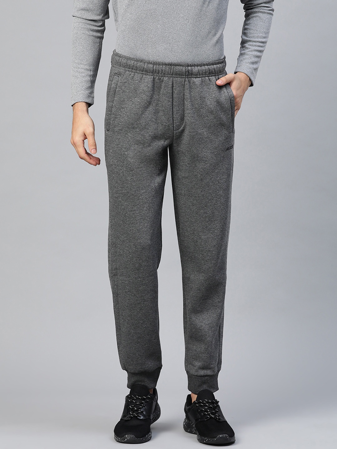 

Alcis Men Charcoal Grey Straight Fit Solid Outdoor Joggers