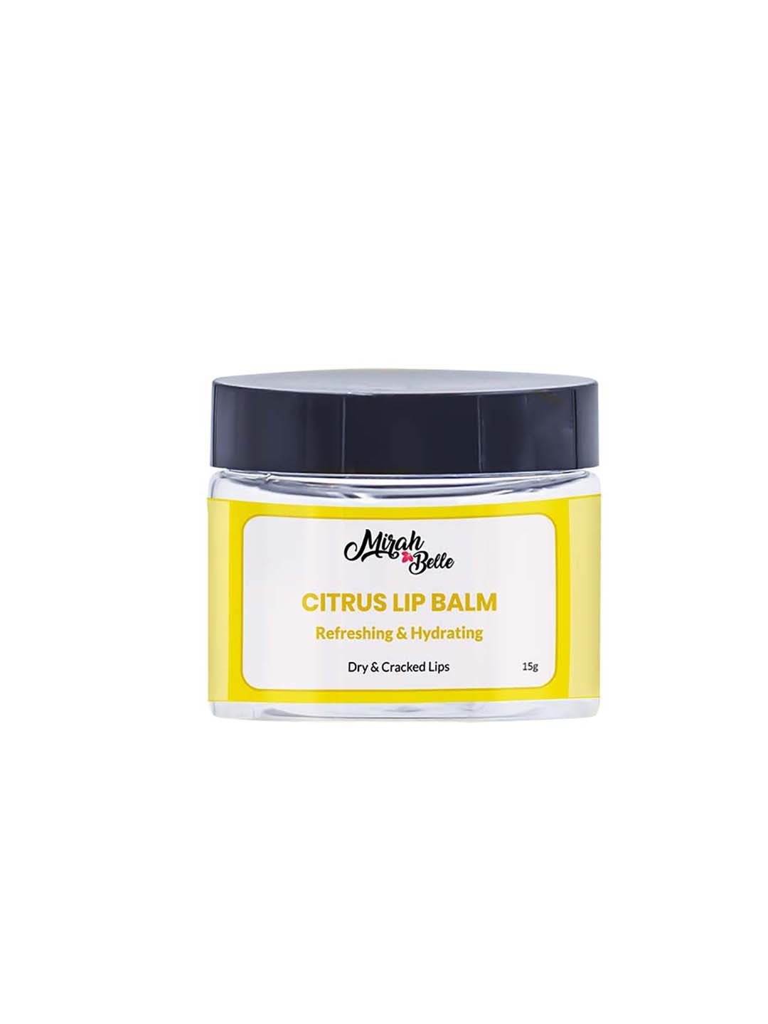 

Mirah Belle Unisex Refreshing and Hydrating Citrus Lip Balm 15 g, Yellow