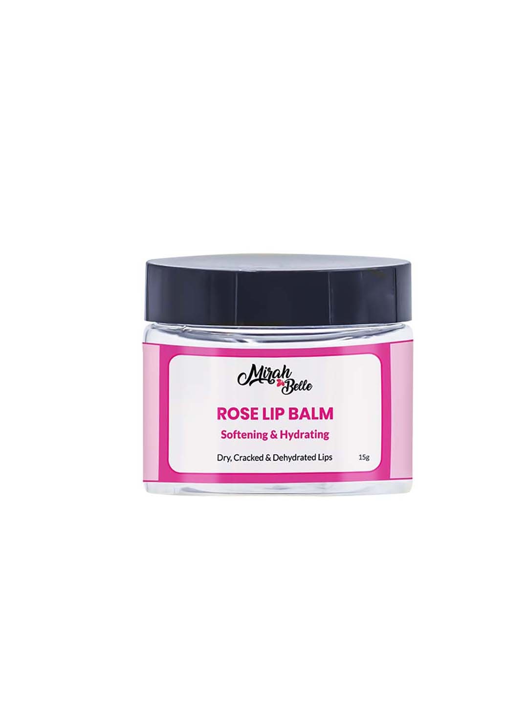 

Mirah Belle Unisex Softening and Hydrating Rose Lip Balm 15 g, Off white