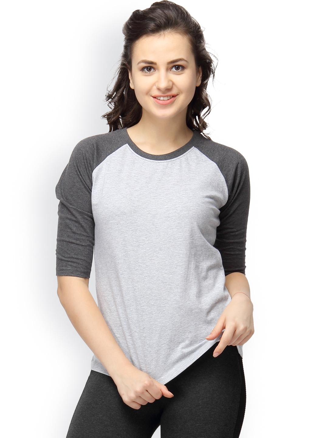 

Campus Sutra Grey T-shirt