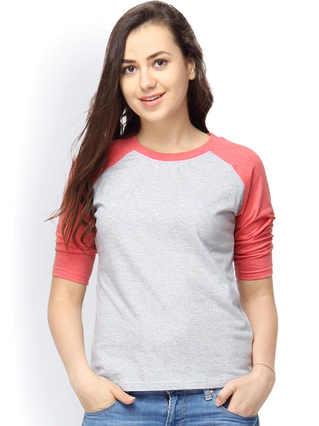 

Campus Sutra Grey T-shirt