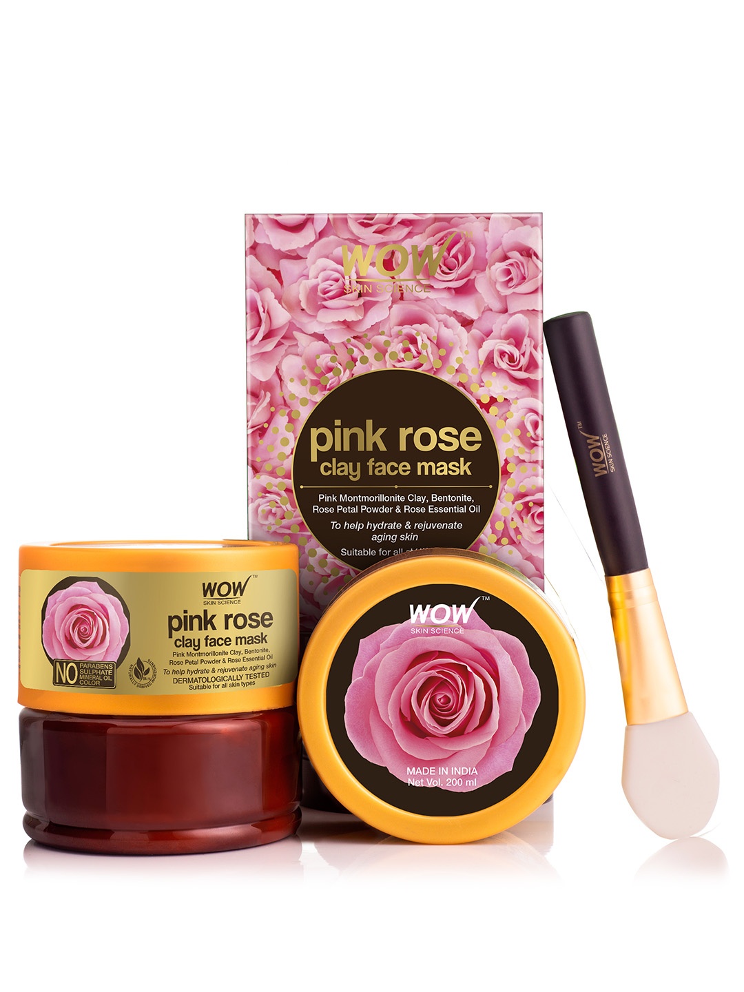 

WOW Skin Science Pink Rose Clay Face Mask - 200mL