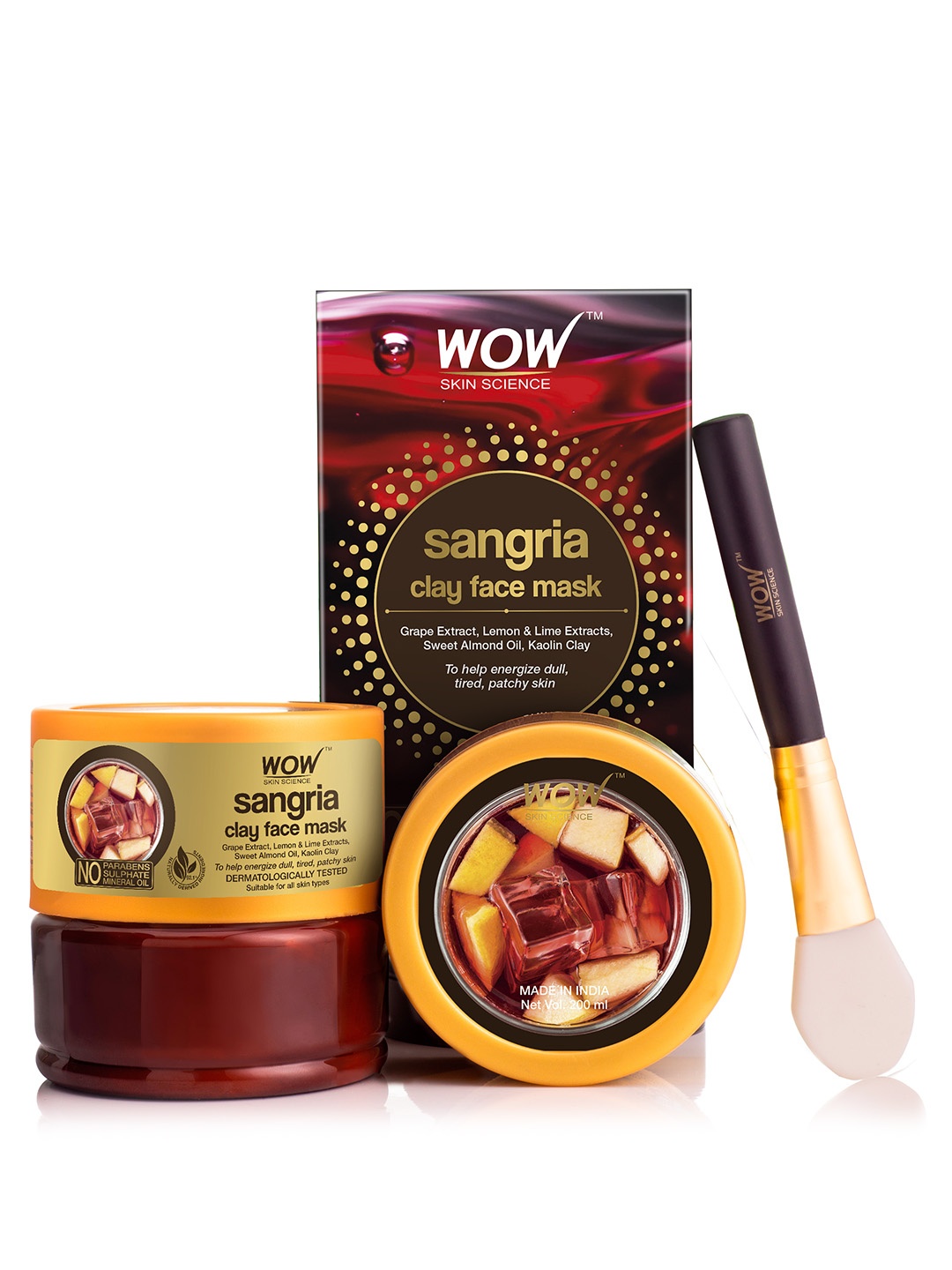 

WOW SKIN SCIENCE Sangria Face Mask 200 ml, Red