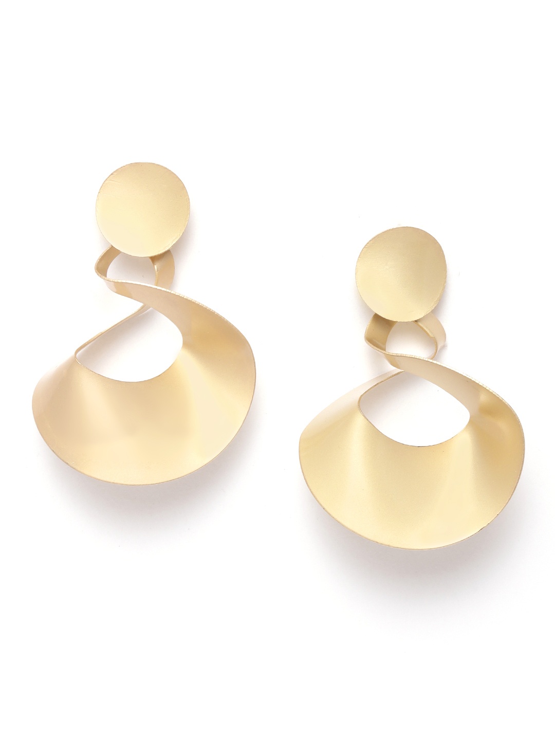 

DIVA WALK EXCLUSIVE Gold-Plated Handcrafted Contemporary Drop Earrings