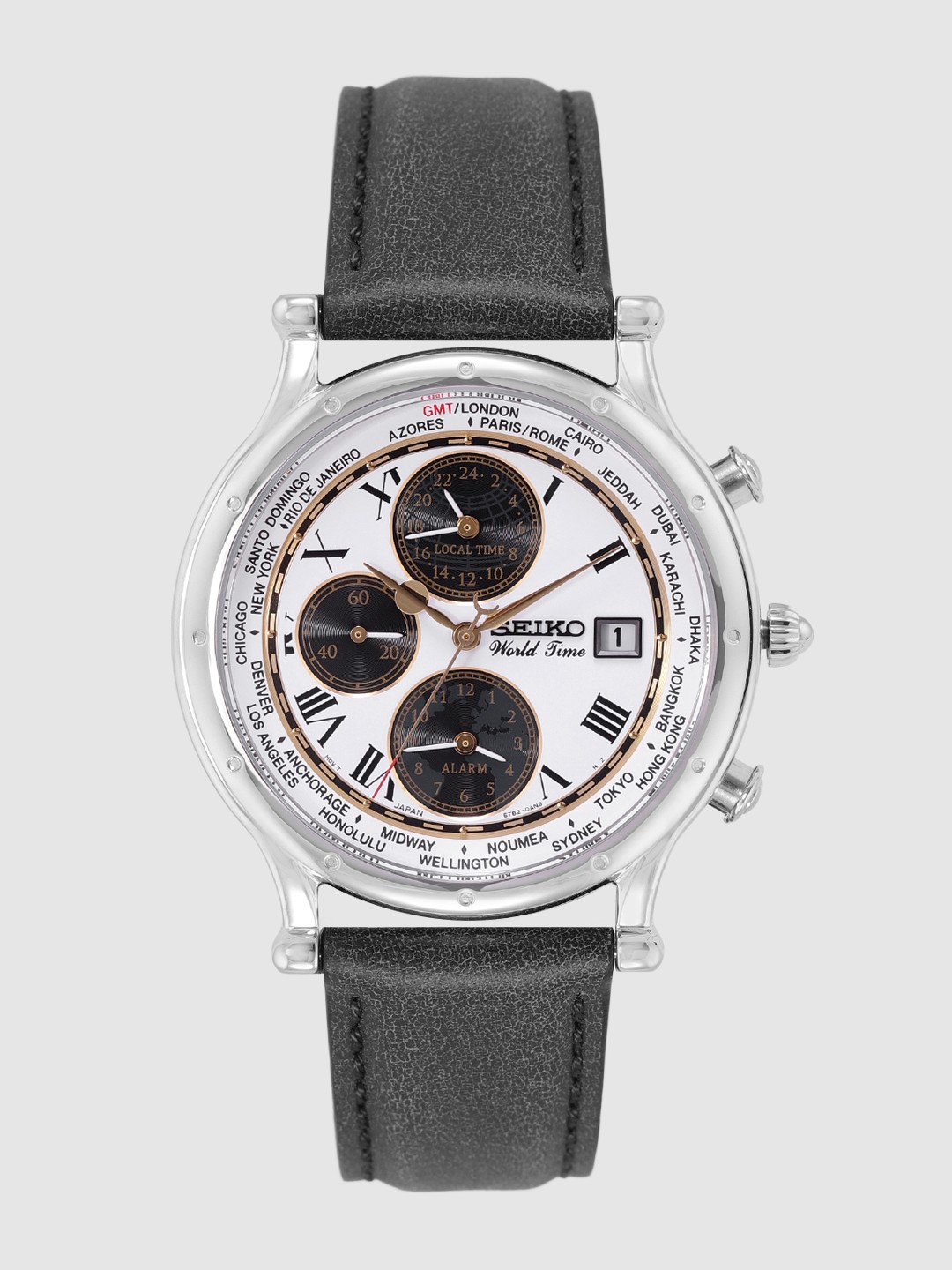 

SEIKO Men White Perpetual Chronograph Watch SPL055P1