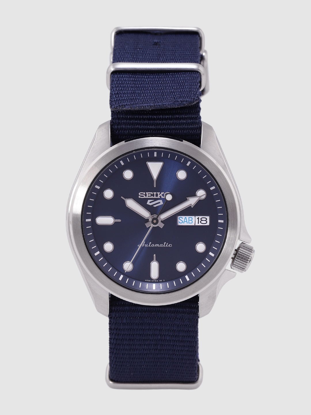 

SEIKO Men Navy Blue Analogue 5 Sports Automatic Watch SRPE63K1