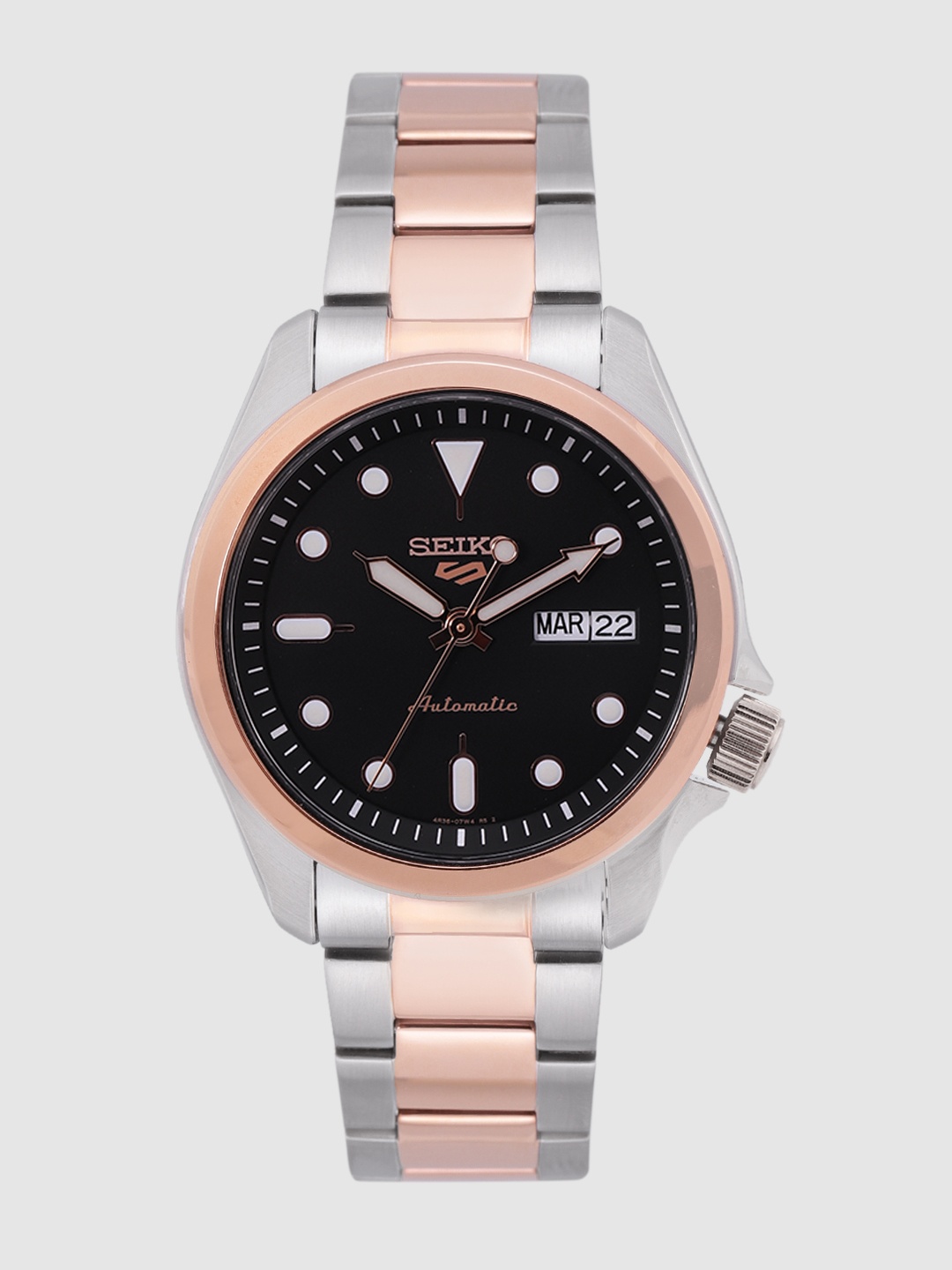 

SEIKO Men Black 5 Sports Automatic Analogue Watch SRPE58K1