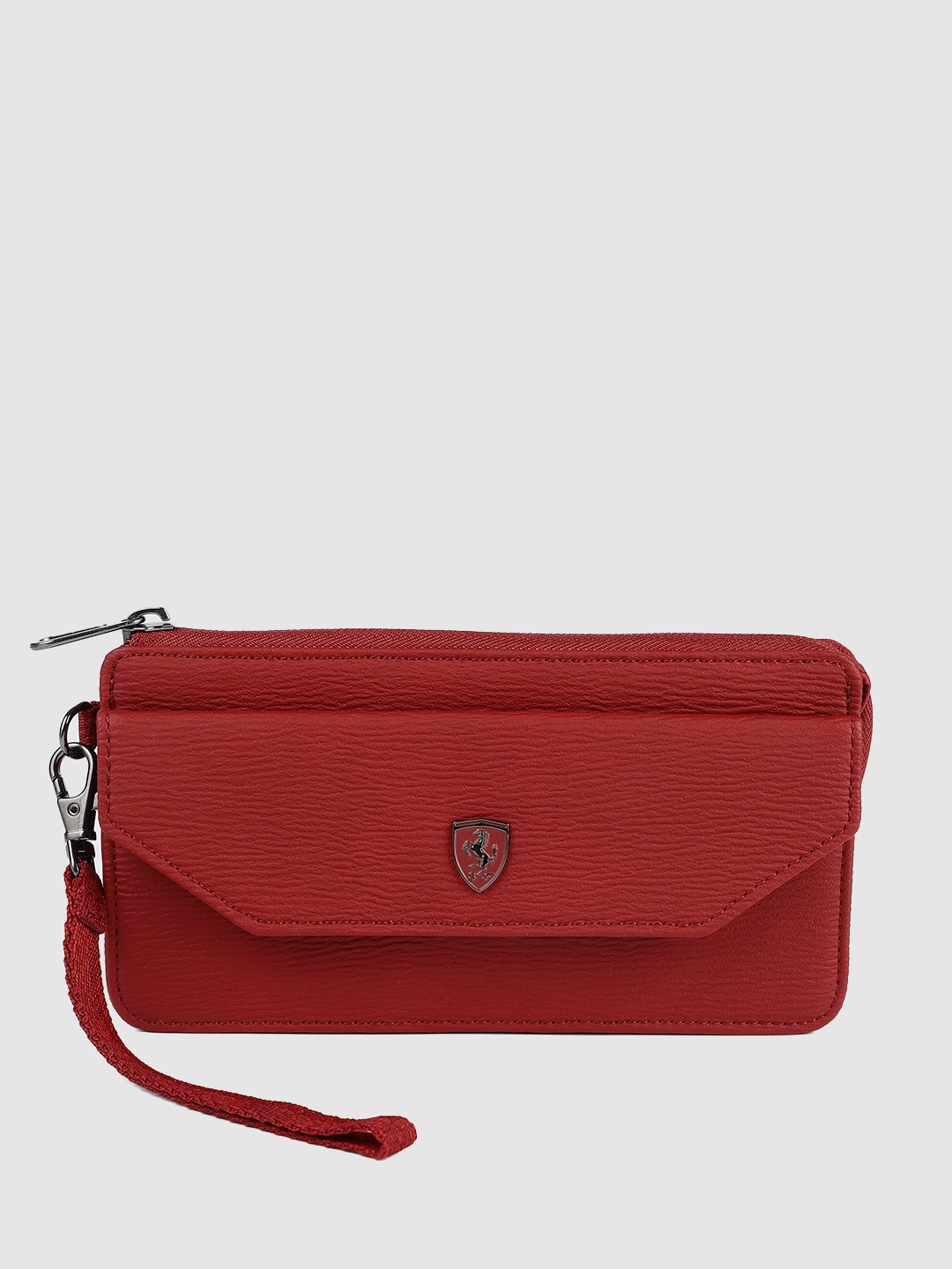 

Puma Women Red Solid Zip Around Wallet
