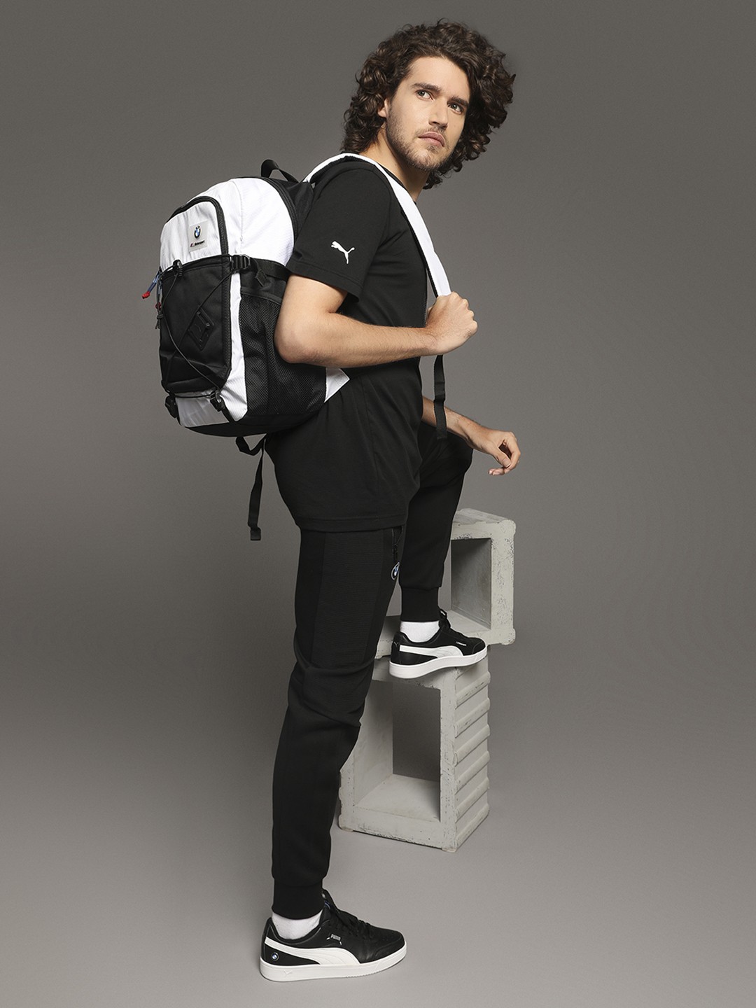 

Puma Unisex White & Black Colourblocked BMW M MTSPBackpack