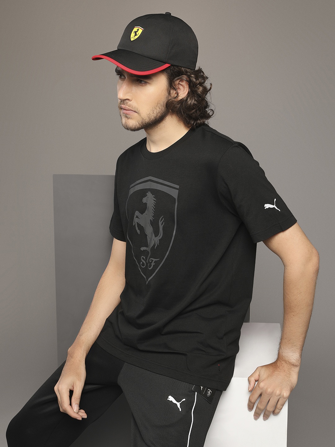 

Puma Unisex Black Ferrari Baseball Cap