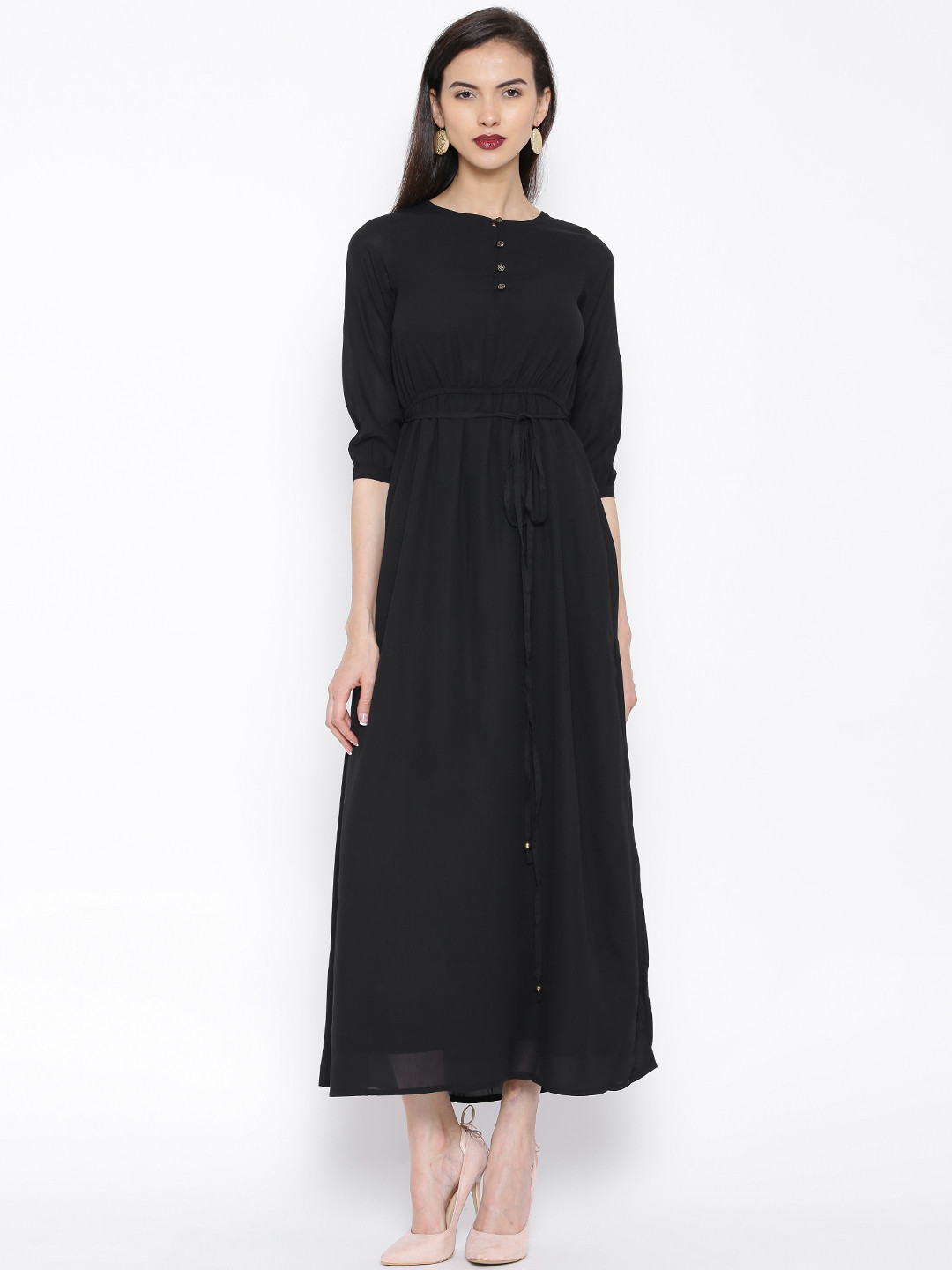 

Tokyo Talkies Black Maxi Dress