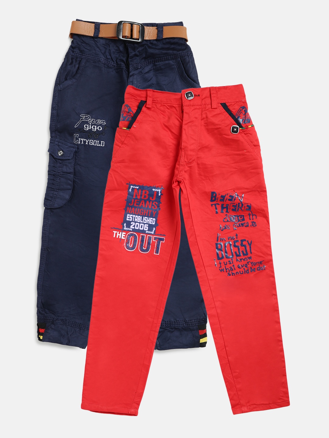 

AD & AV Boys Pack of 2 Trousers, Navy blue