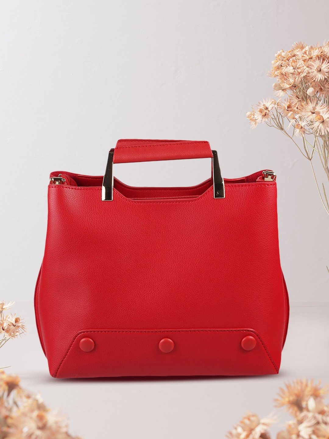 

Metro Red Solid Handheld Bag
