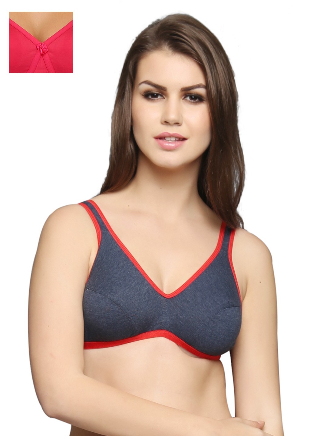 

Clovia Pack Of 2 Bra, Grey