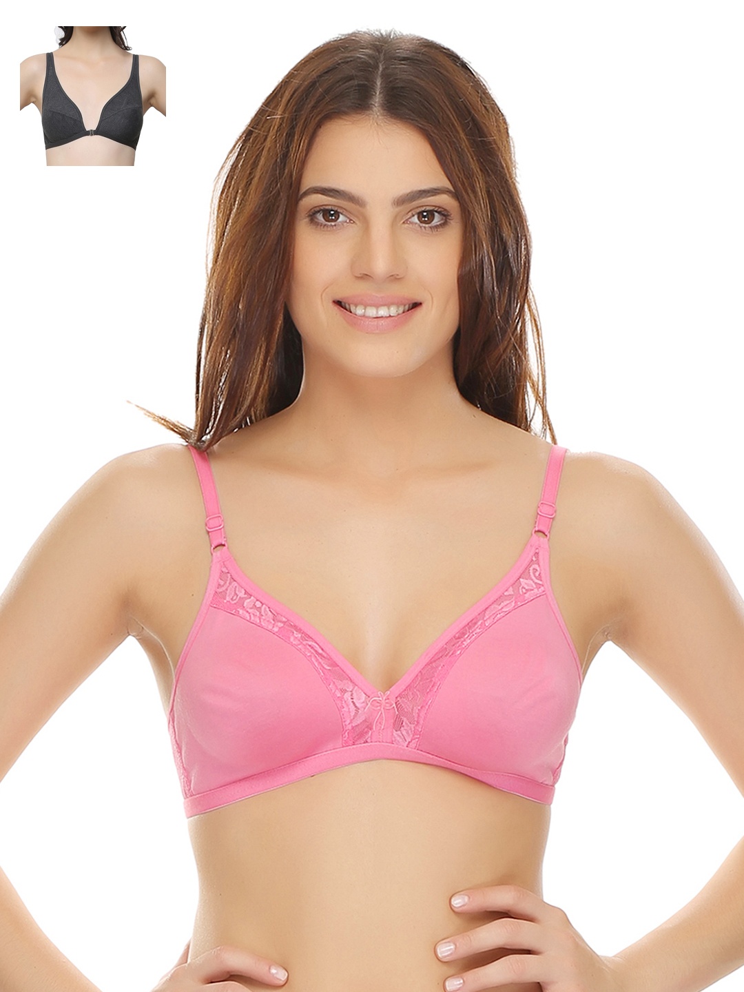 

Clovia Pack Of 2 Bra, Pink