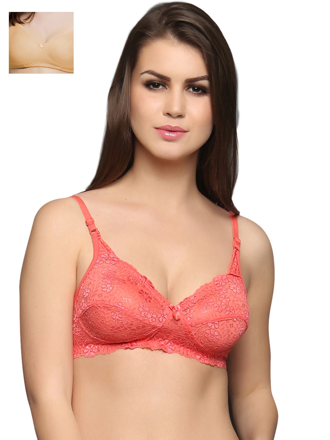 

Clovia Pack Of 2 Bra, Beige