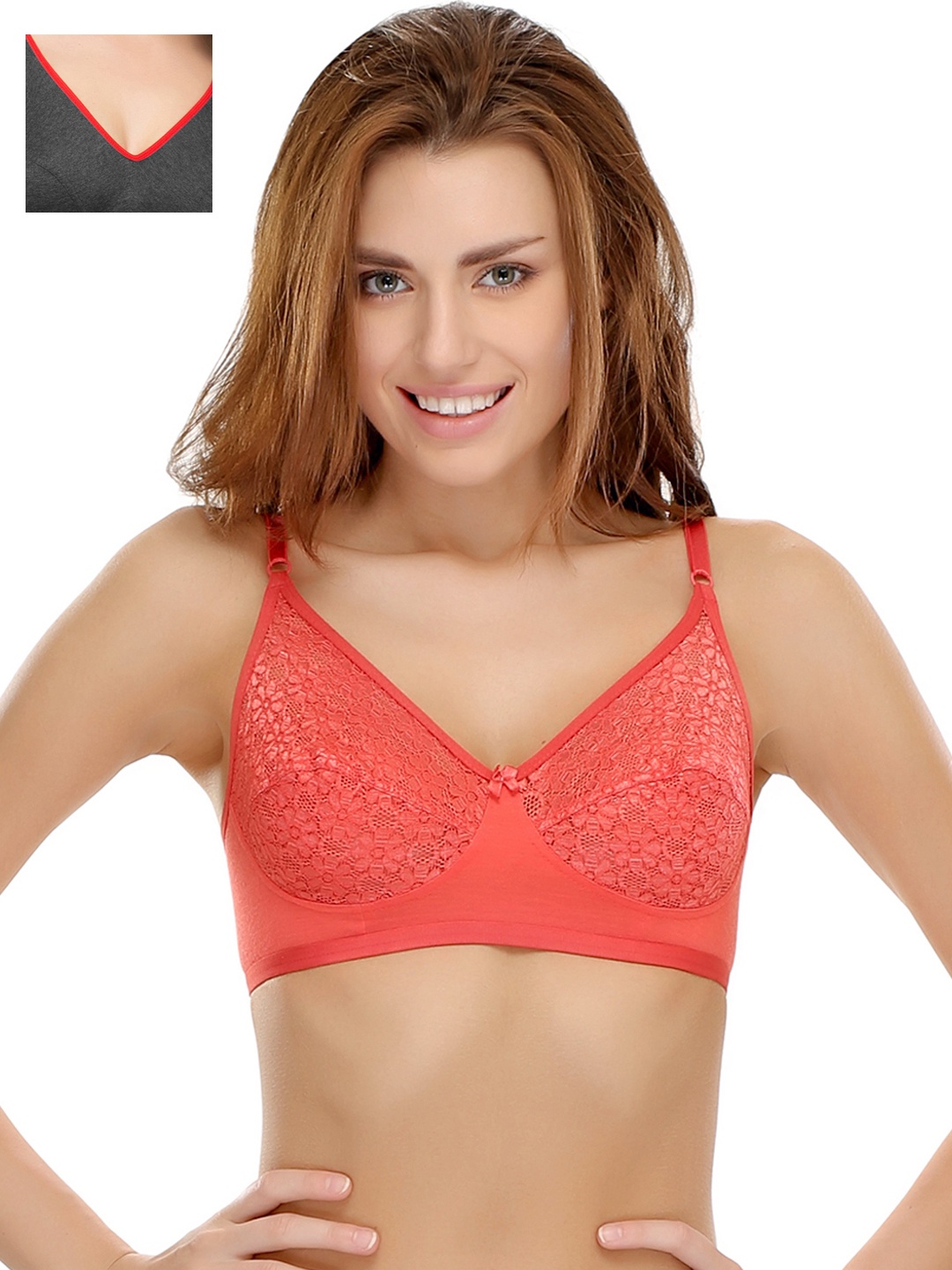 

Clovia Pack Of 2 Bra, Grey