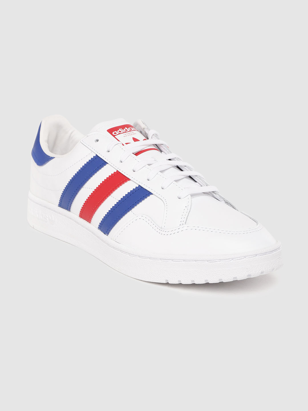 

ADIDAS Originals Men White Solid Leather Excluding Trims Team Court Sneakers