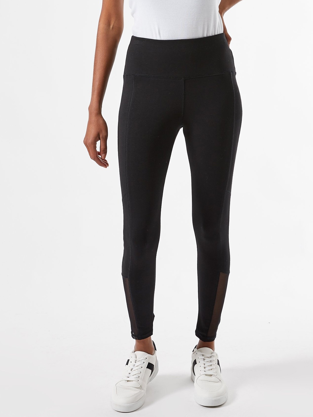 

DOROTHY PERKINS Women Black Solid Petite Leggings