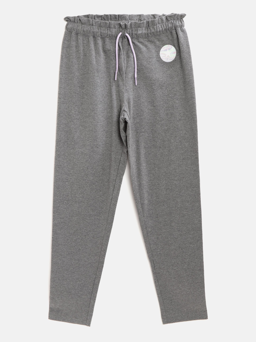 

Converse Girls Grey Melange Solid Track Pants