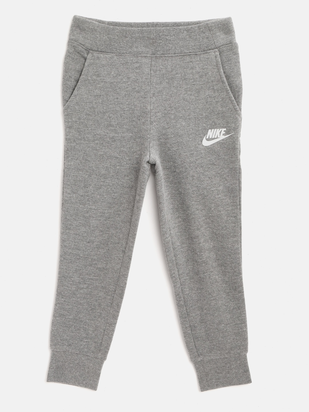 

Nike Girls Grey Melange NSW PE Solid Outdoor Joggers