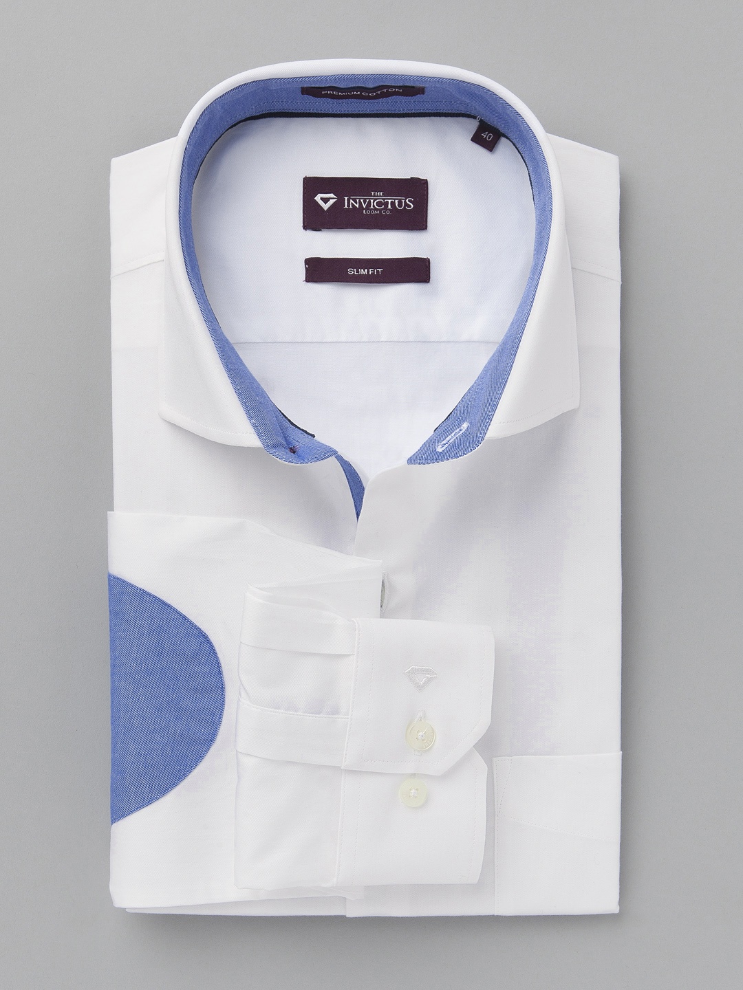 

INVICTUS White Slim Fit Formal Shirt