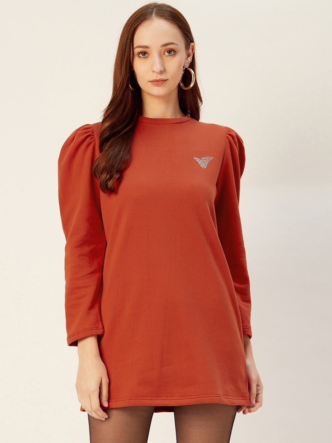 

Sera Women Rust Solid Sweatshirt