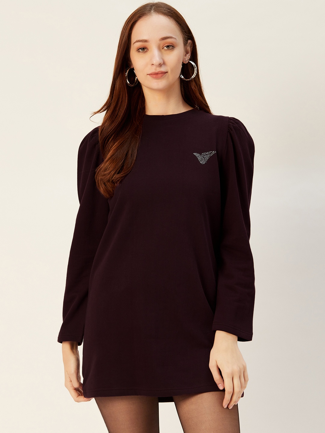 

Sera Women Burgundy Solid Sweatshirt