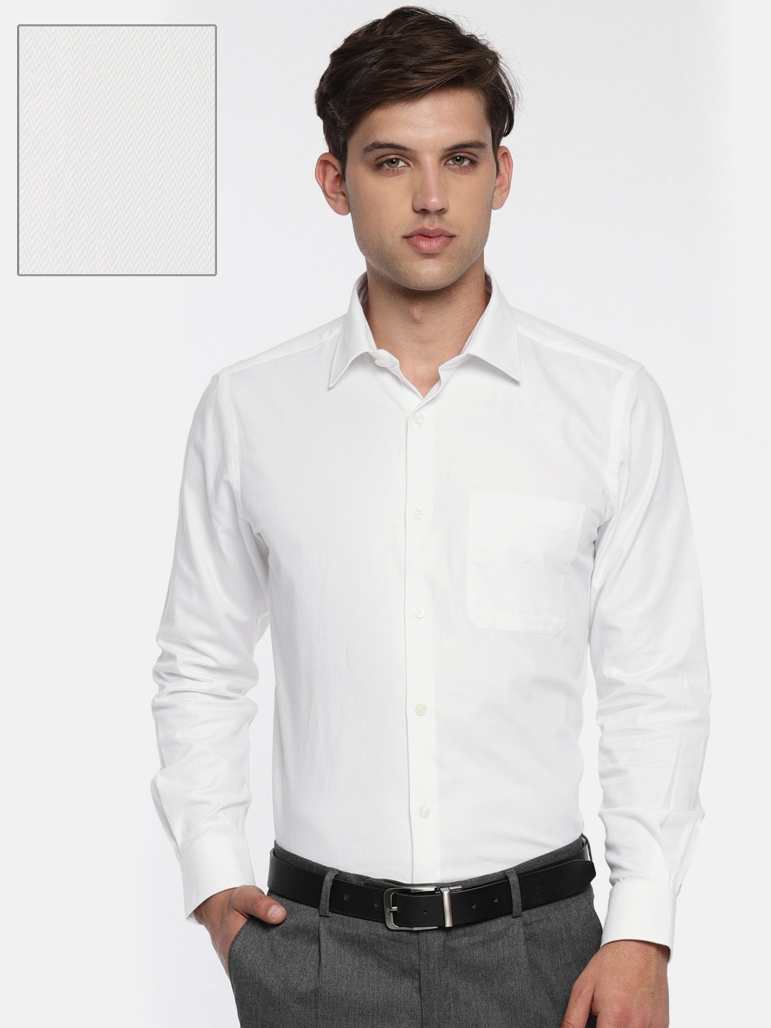 

Raymond White Contemporary Fit Formal Shirt