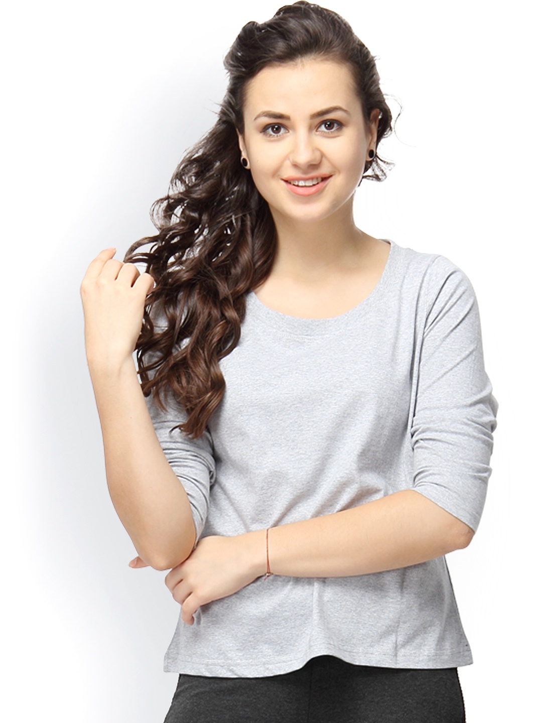 

Campus Sutra Grey T-shirt