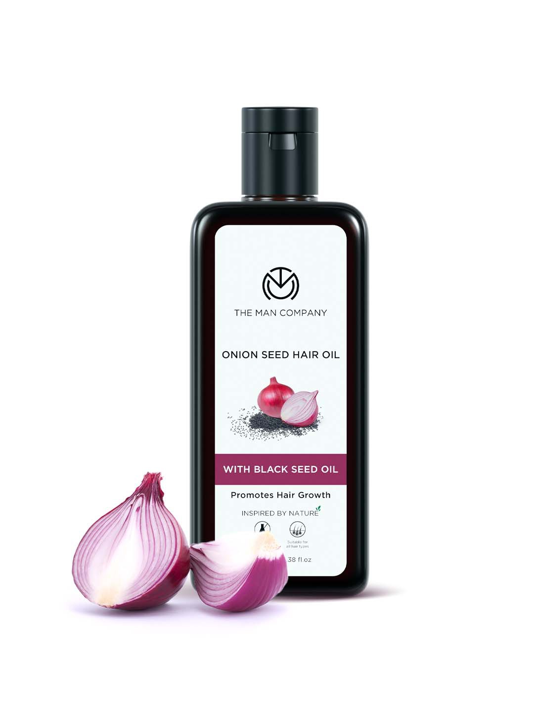 

THE MAN COMPANY Men Onion Seed & Blackseed Hair Oil 100ml, White