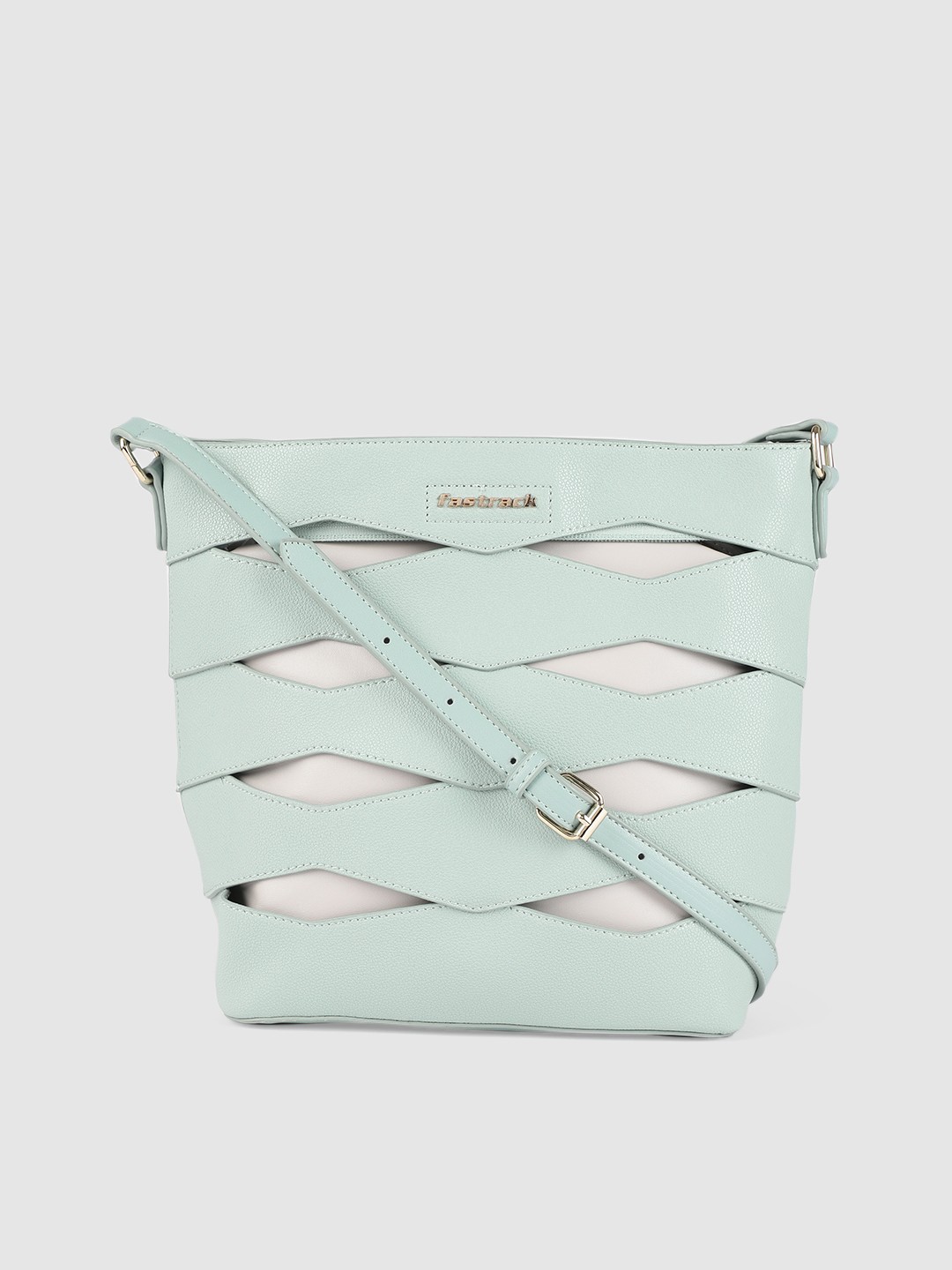 

Fastrack Green Textured Yorsh Sling Bag With Pouch