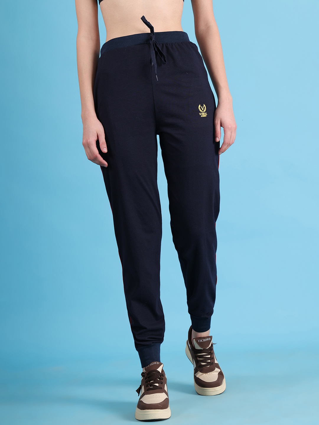 

MACK JONNEY Women Blue Solid Joggers