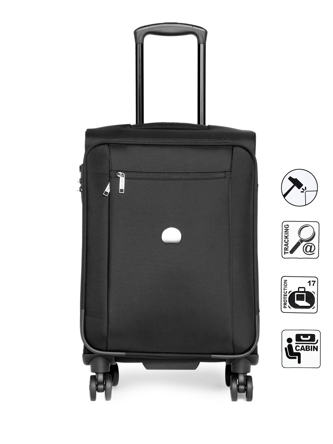 

DELSEY Unisex Black Montmartre Pro Small Trolley Bag