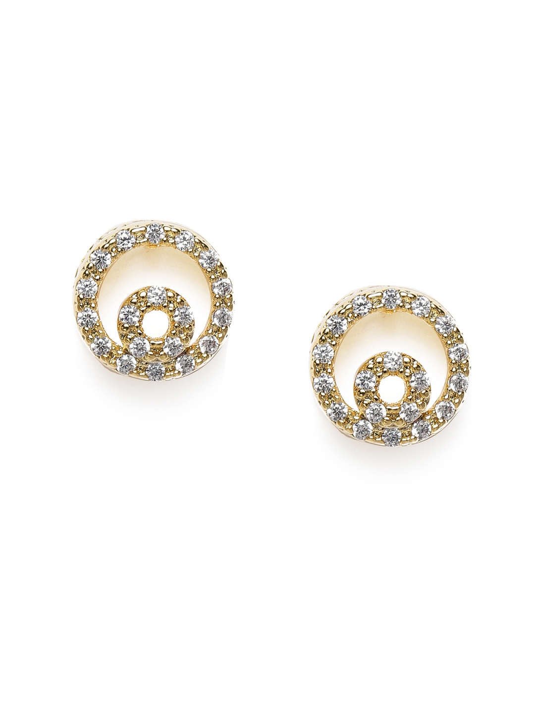

Peora Gold-Toned & White Gold Plated Circular Studs