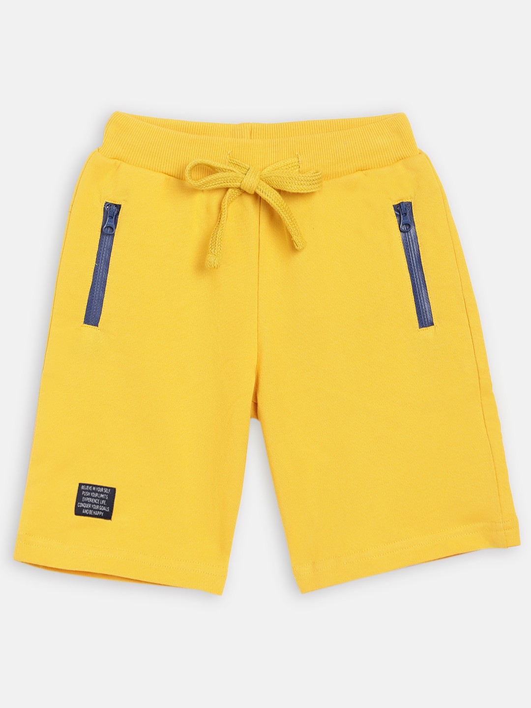 

Blue Giraffe Boys Yellow Solid Regular Fit Regular Shorts