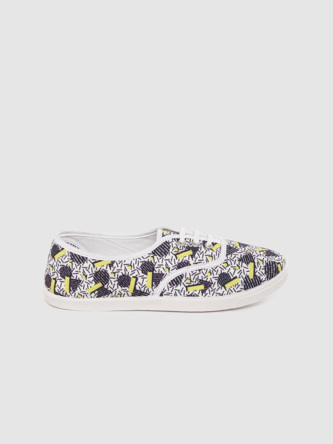 

Kook N Keech Women Black & White Printed Sneakers