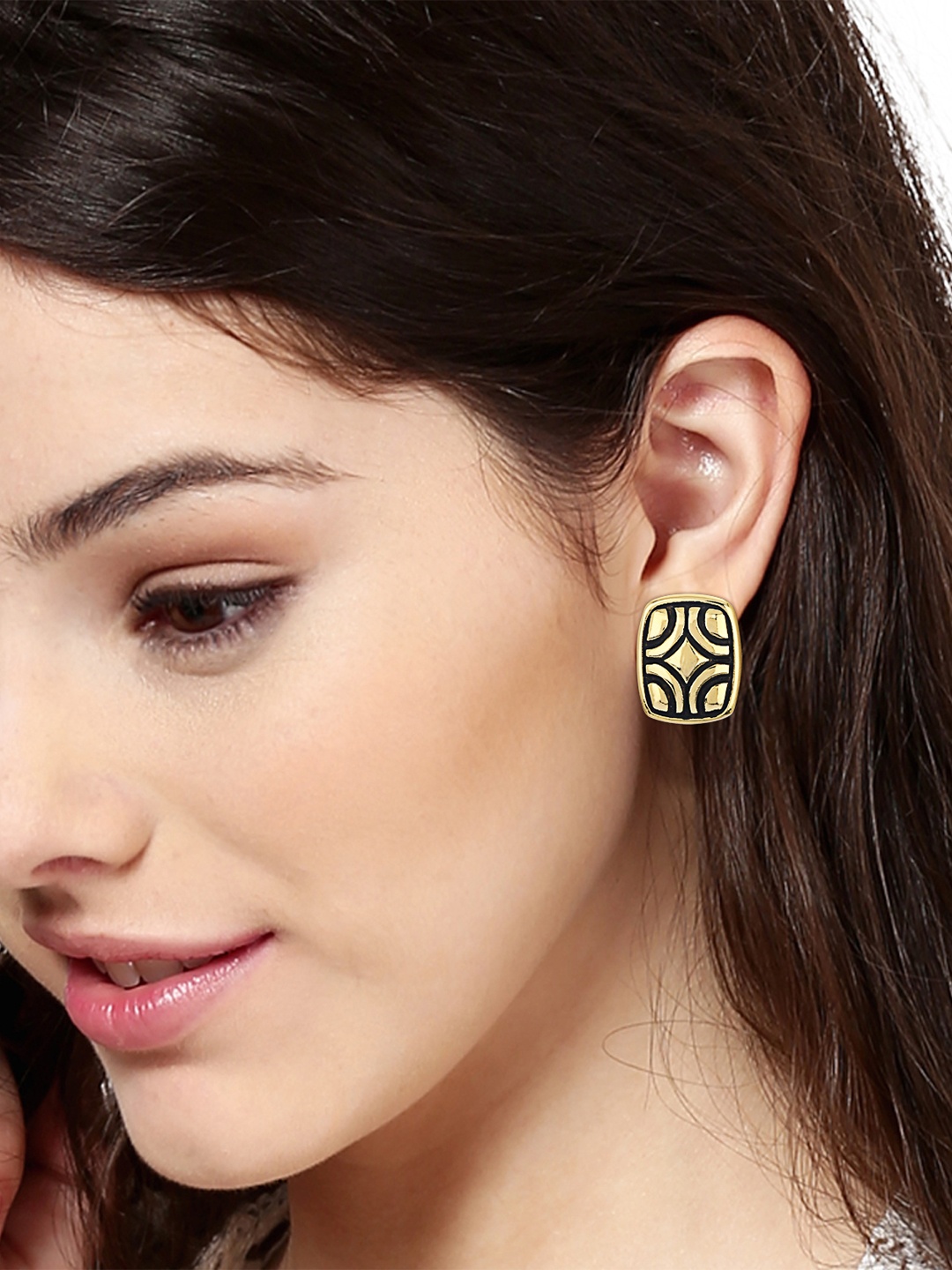 

Estele Gold-Plated Square Studs
