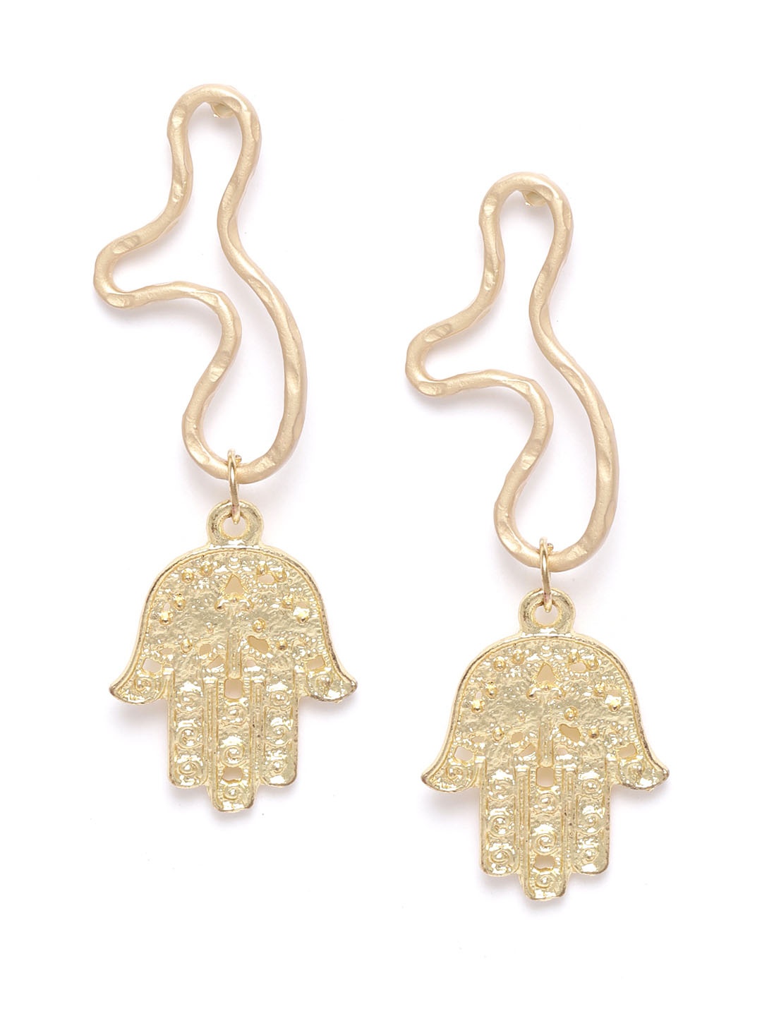 

DIVA WALK EXCLUSIVE Gold-Plated Handcrafted Quirky Drop Earrings