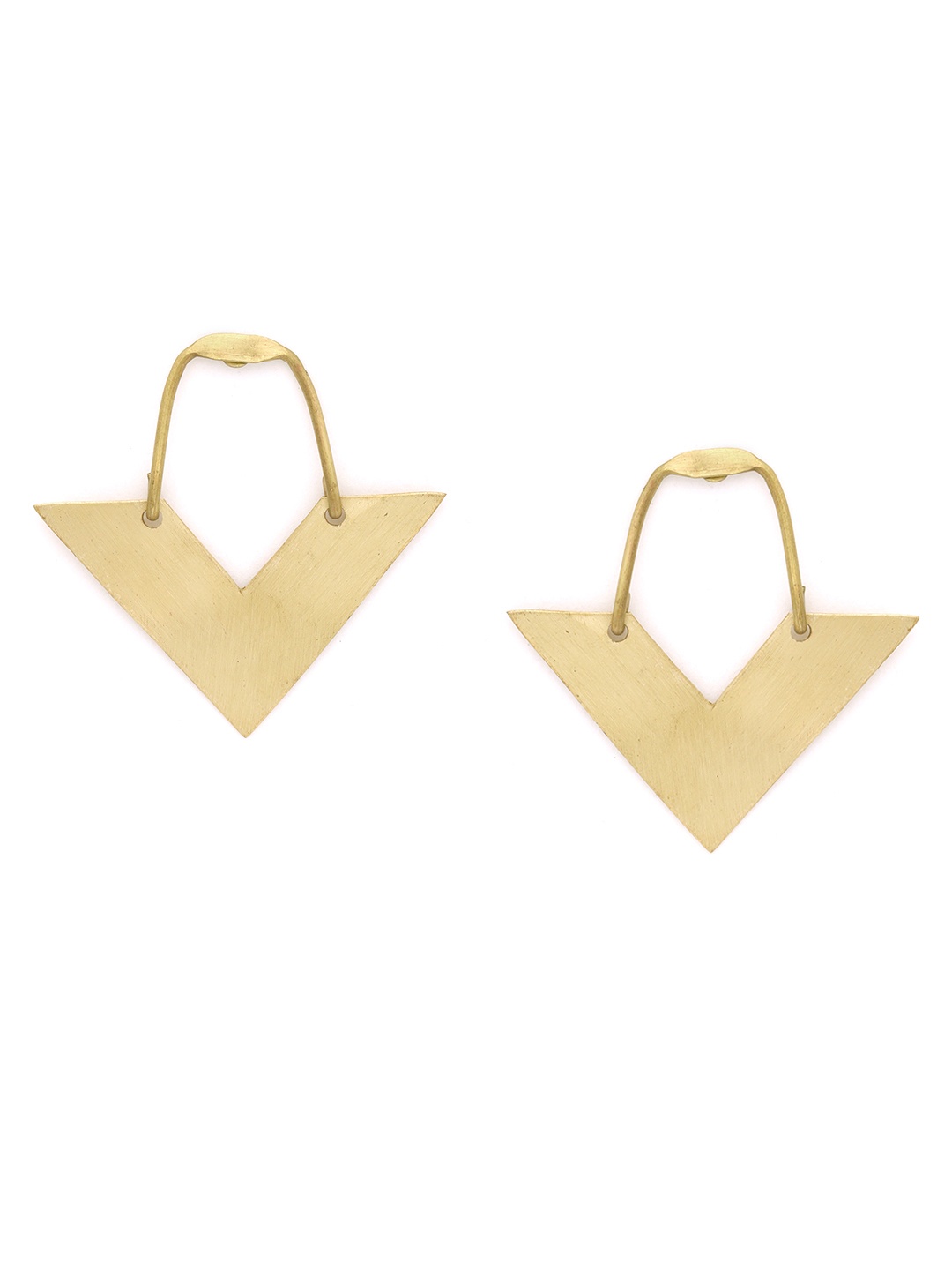 

DIVA WALK EXCLUSIVE Gold-Plated Handcrafted Geometric Drop Earrings