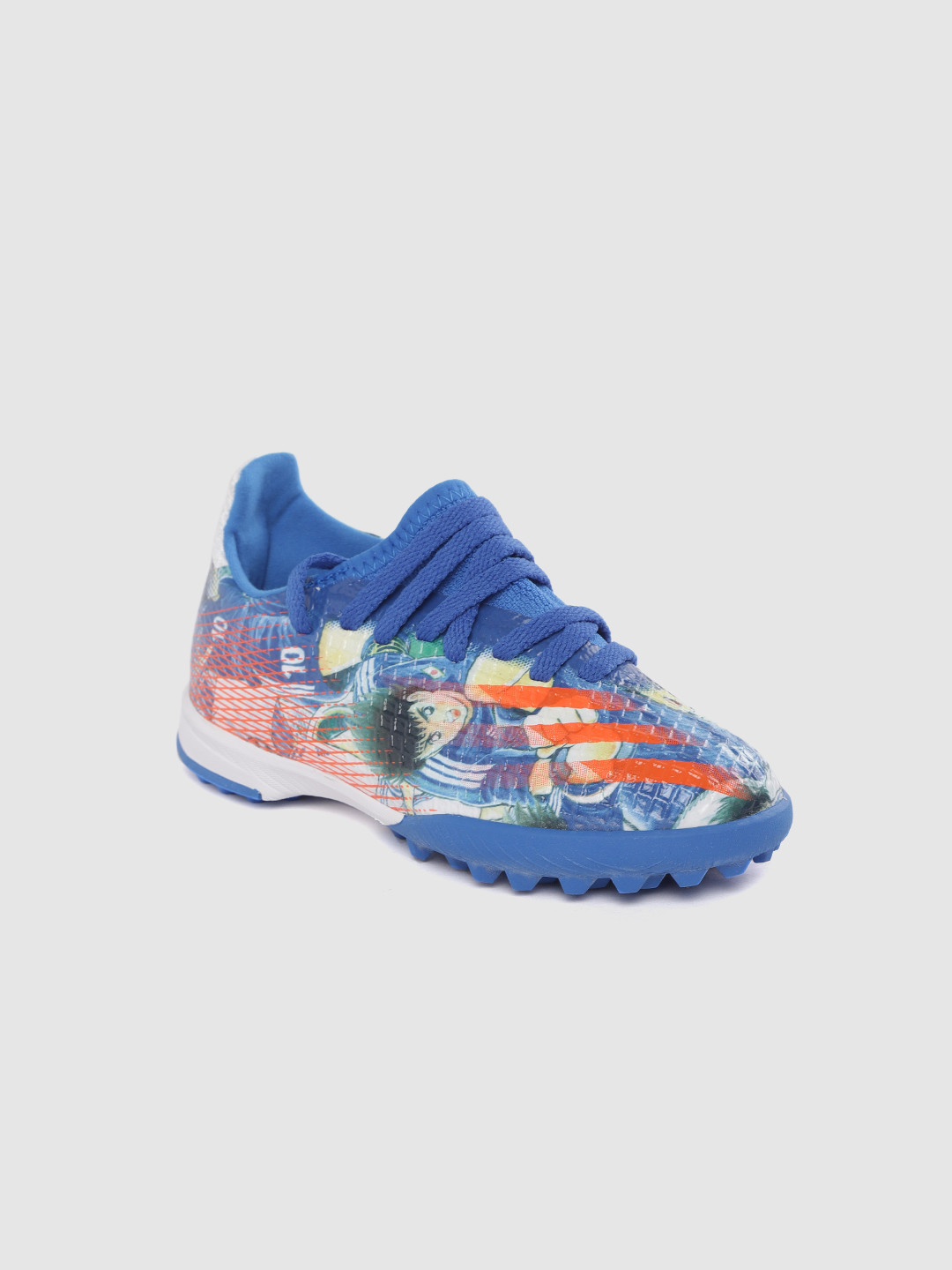 

ADIDAS Boys Blue & Orange Printed X GHOSTED 0.3 Turf Football Shoes