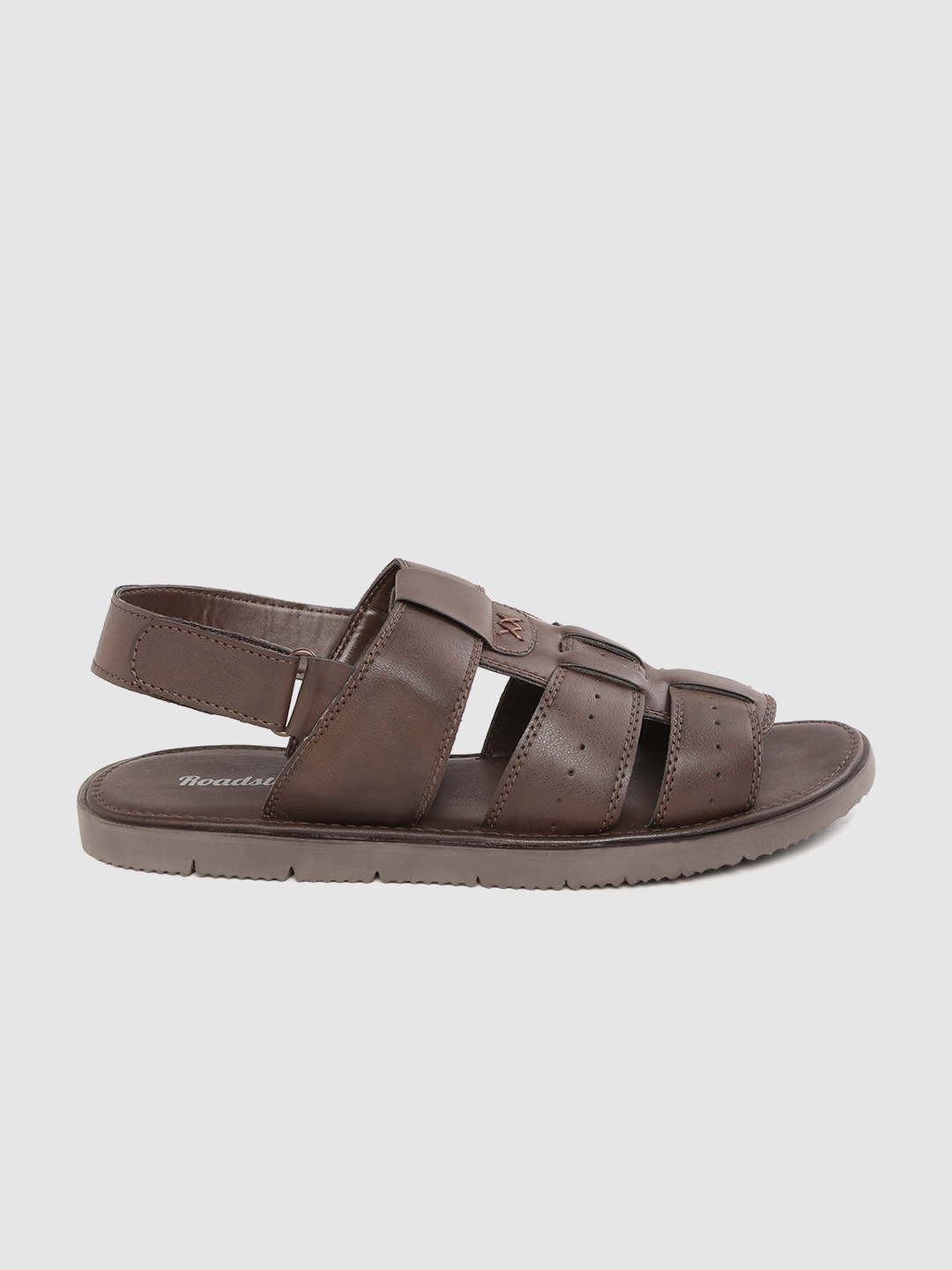 

Roadster Men Coffee Brown Perforated Fisherman Sandals