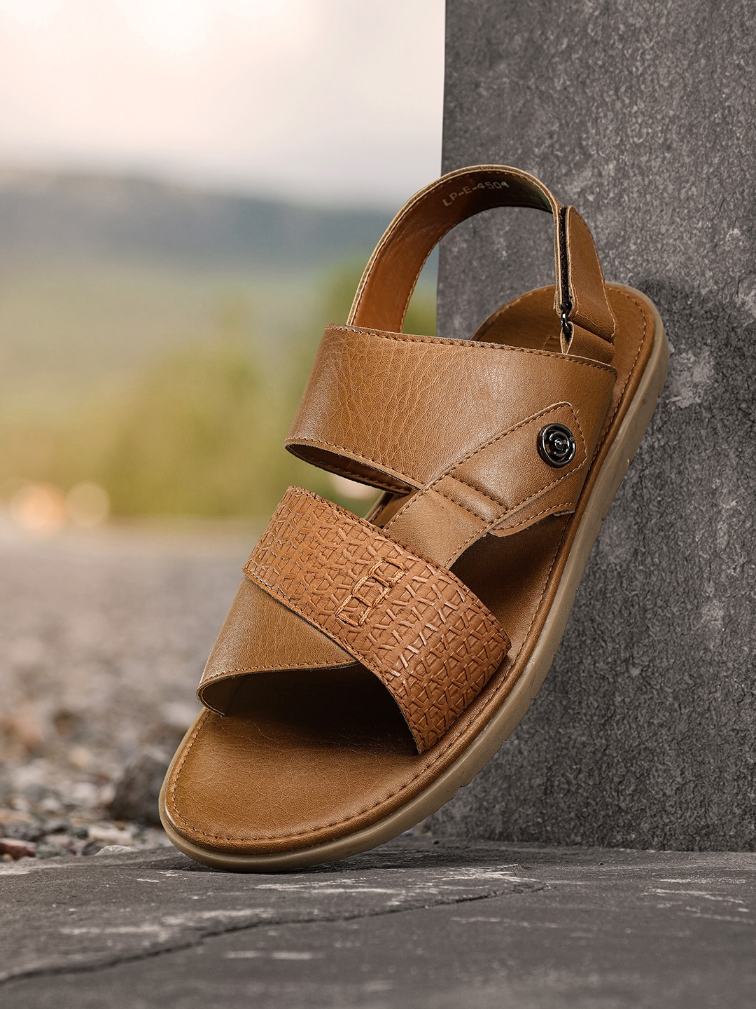 

Roadster Men Solid Tan Comfort Sandals