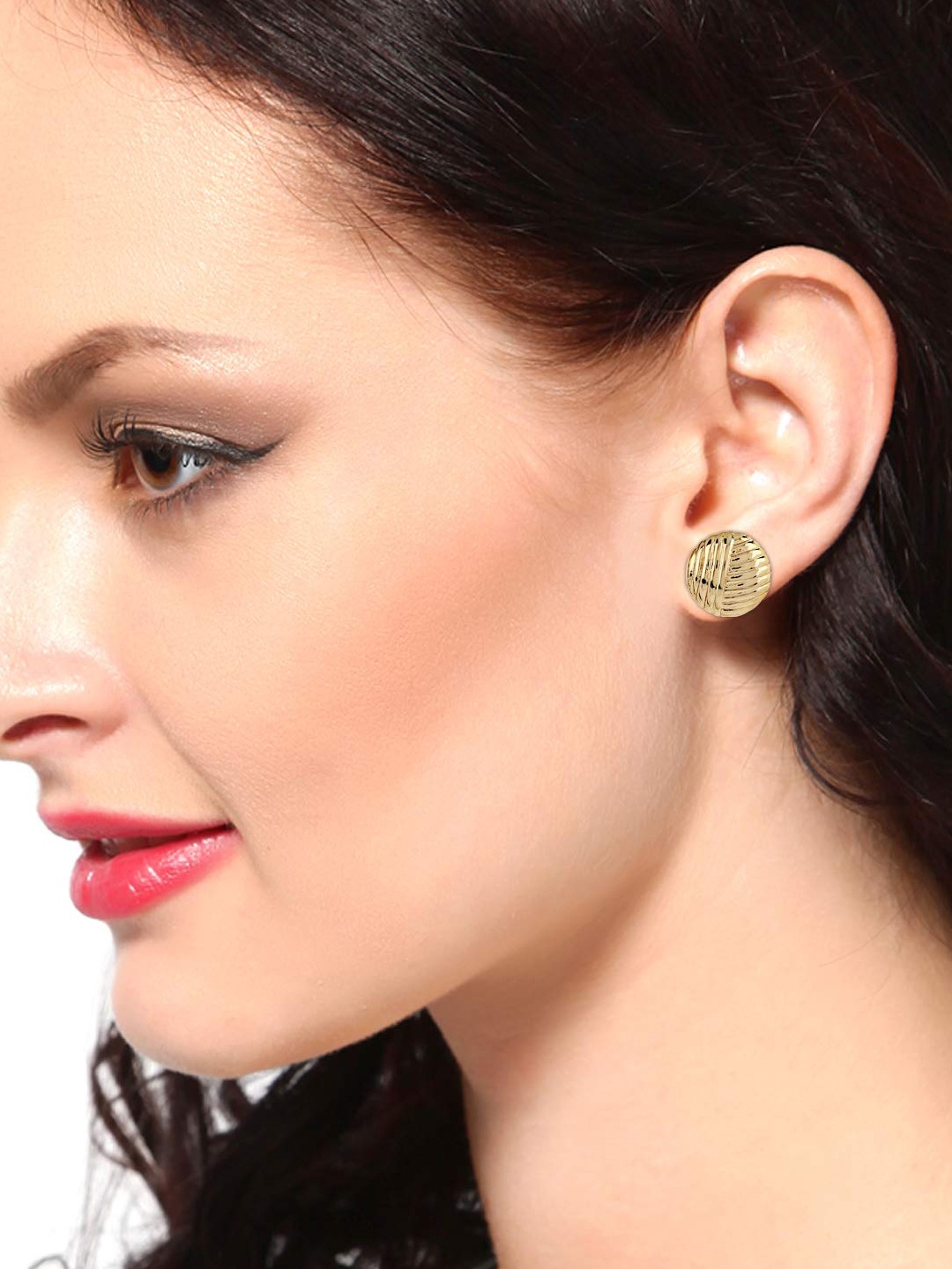 

Estele Gold-Plated Circular Studs