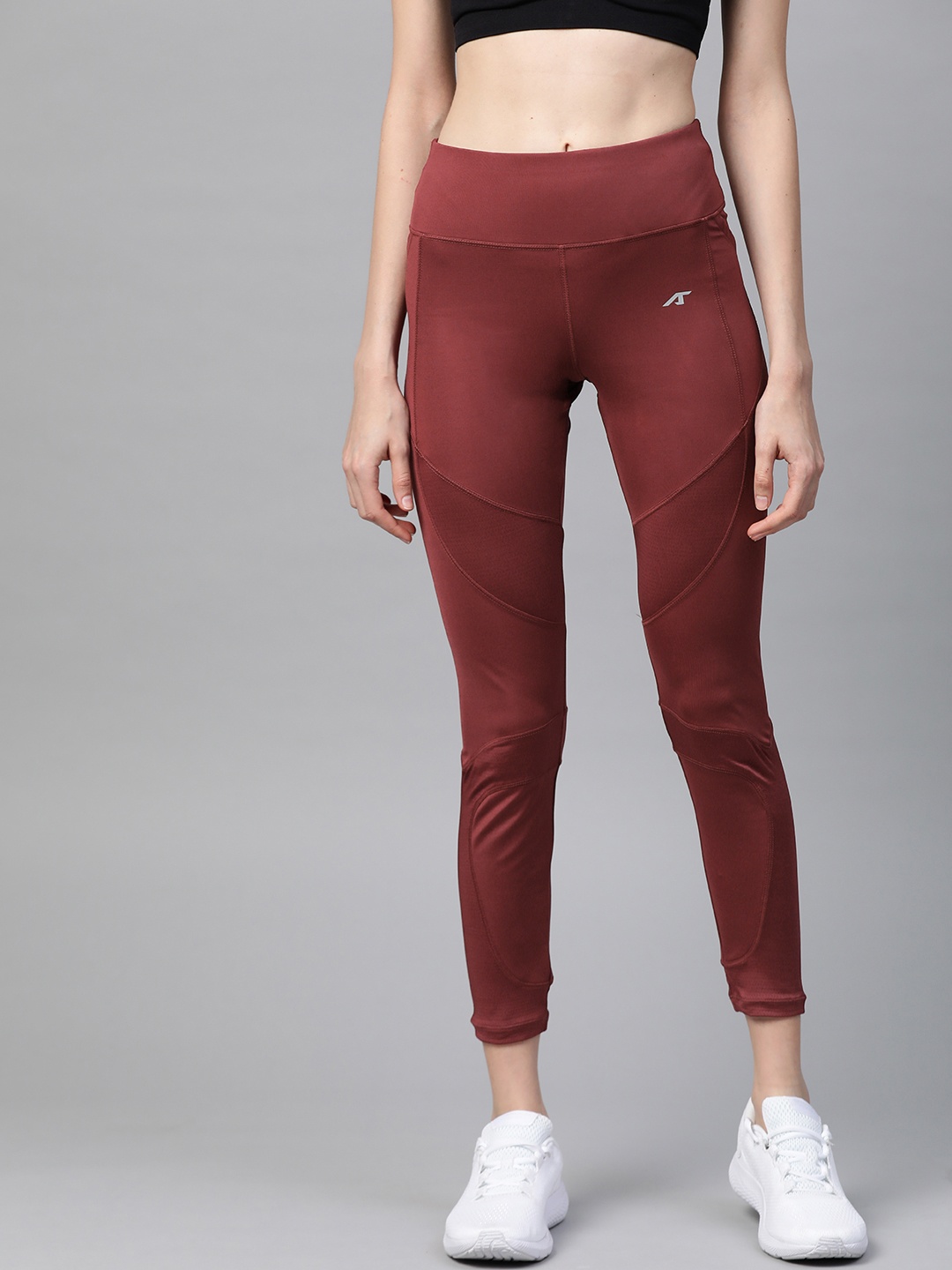 

Alcis Women Burgundy Solid Tights
