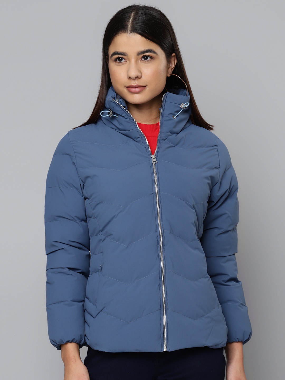 

Fort Collins Women Blue Solid Puffer Jacket